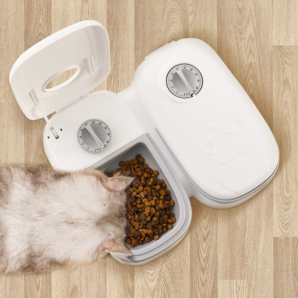 Comedero automático para mascotas, dispensador inteligente de comida para gatos y perros, temporizador, tazón de acero inoxidable, alimentación automática para perros y gatos, suministros para mascotas