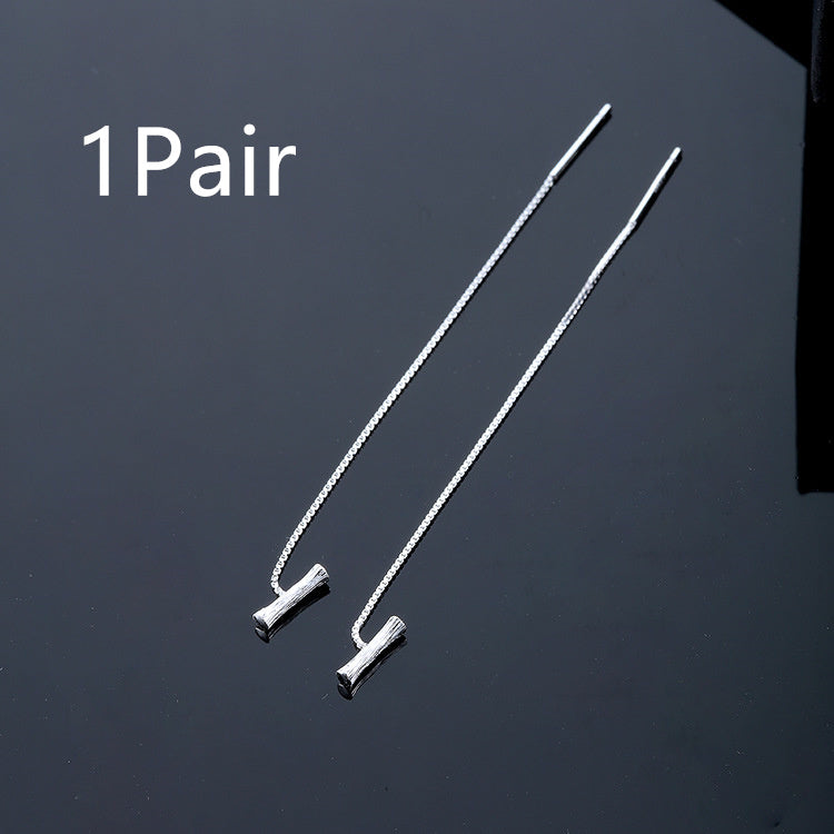Joyas de moda de plata de ley 925 con 26 letras, pendientes colgantes para mujer, estilo clásico inglés minimalista, pendientes de estudiante, fiesta, regalo de joyería para amigos