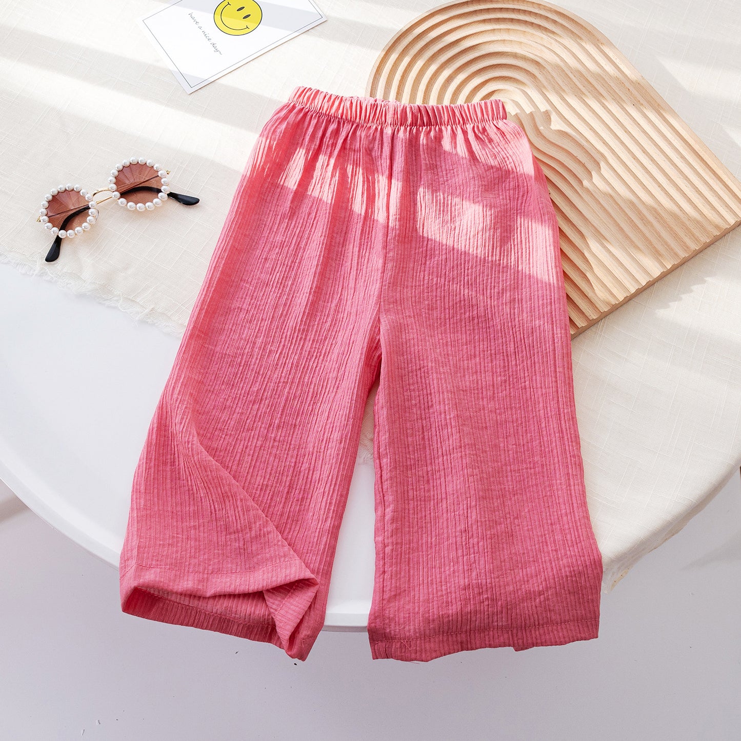 Pantalon large fille simple anti-moustique