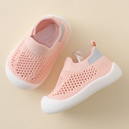 Chaussures Bébé Tout-petit Semelle Souple Antidérapantes Légères en Tissu Volant