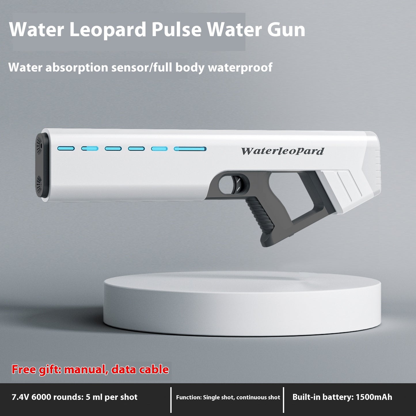 Pistolet à eau électrique continu à lumière froide et induction automatique