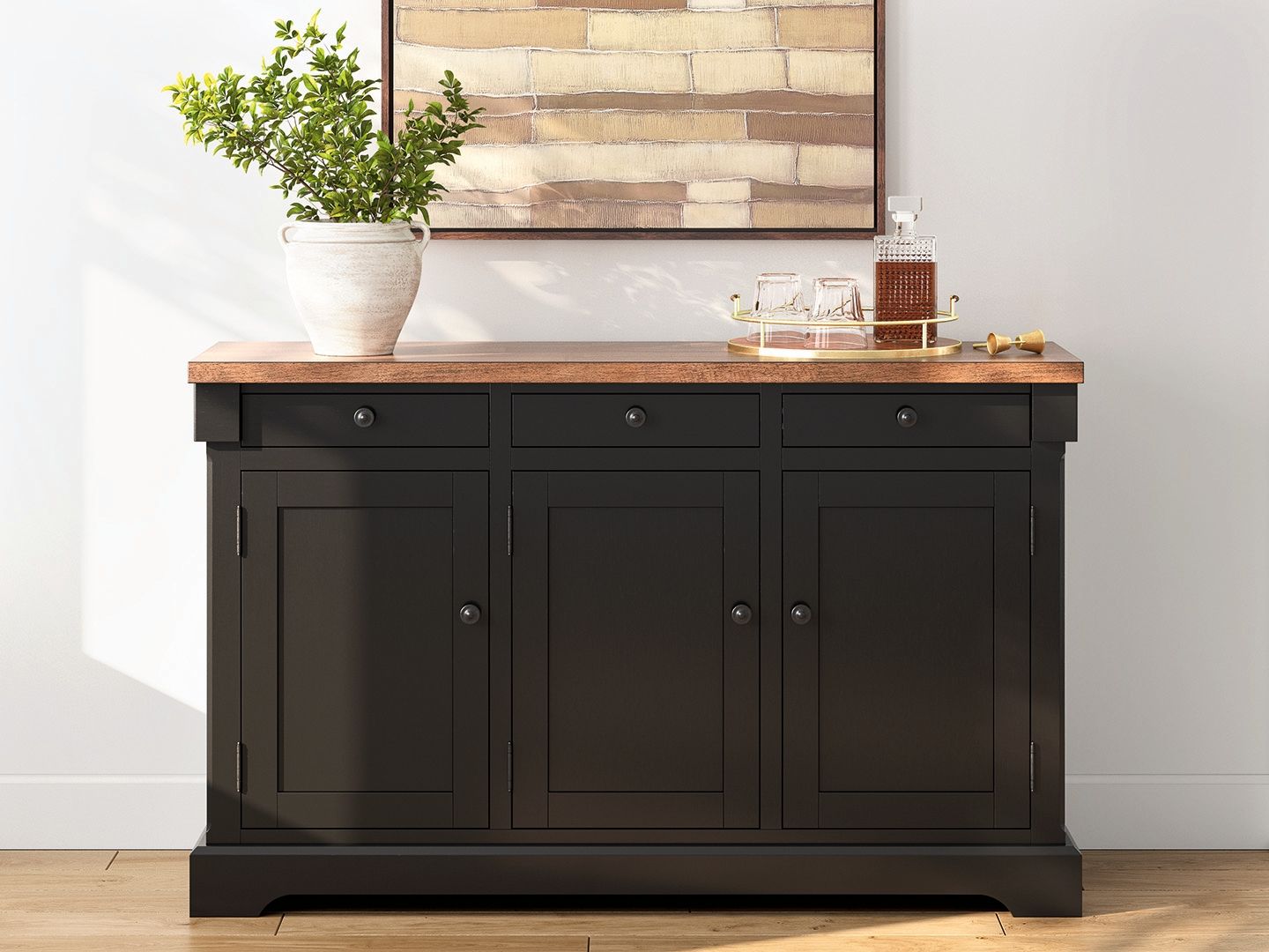 Wildenauer - Dining Room Buffet - Brown / Black-1