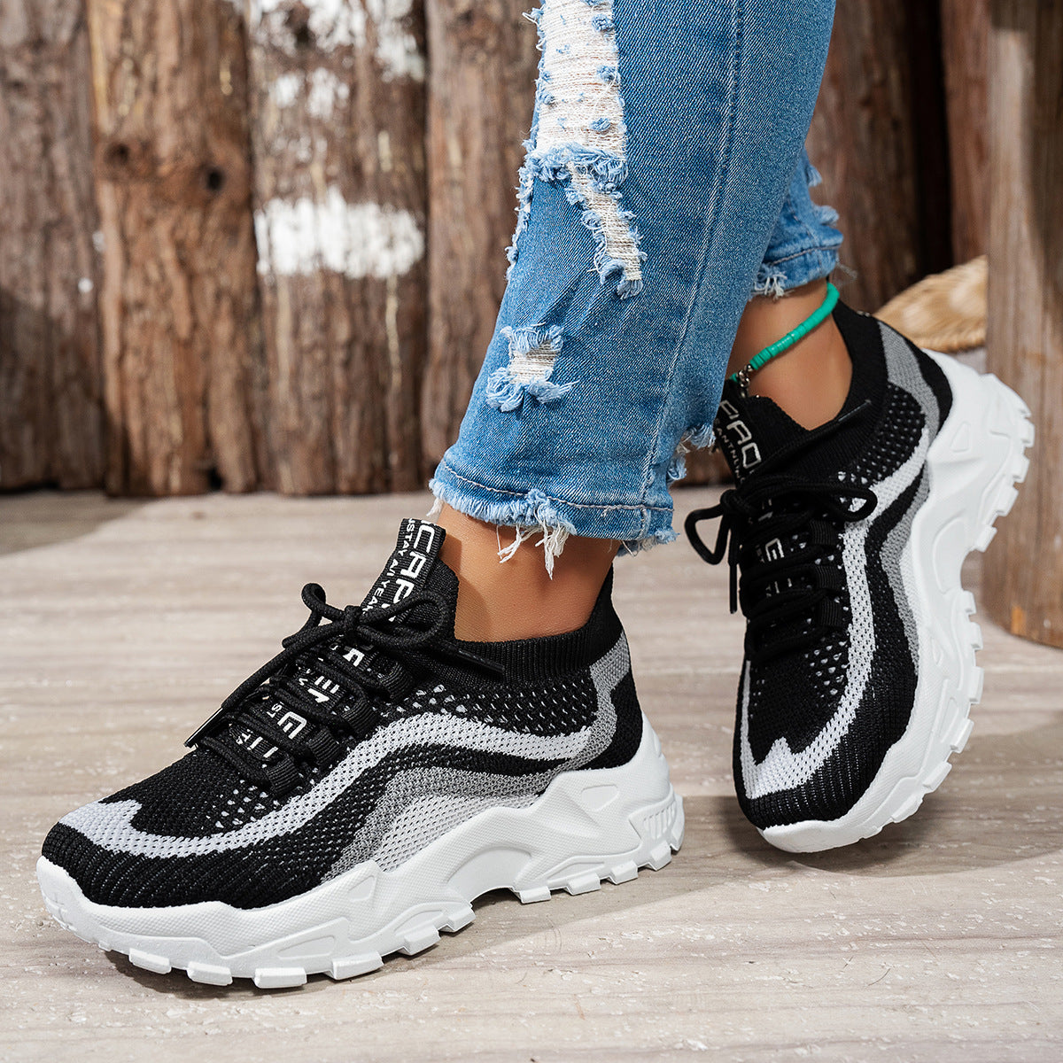 Zapatillas deportivas casuales para mujer, elegantes, ligeras y de suela blanda