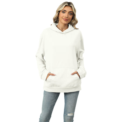 Sweat-shirt à capuche décontracté avec poches pour femmes