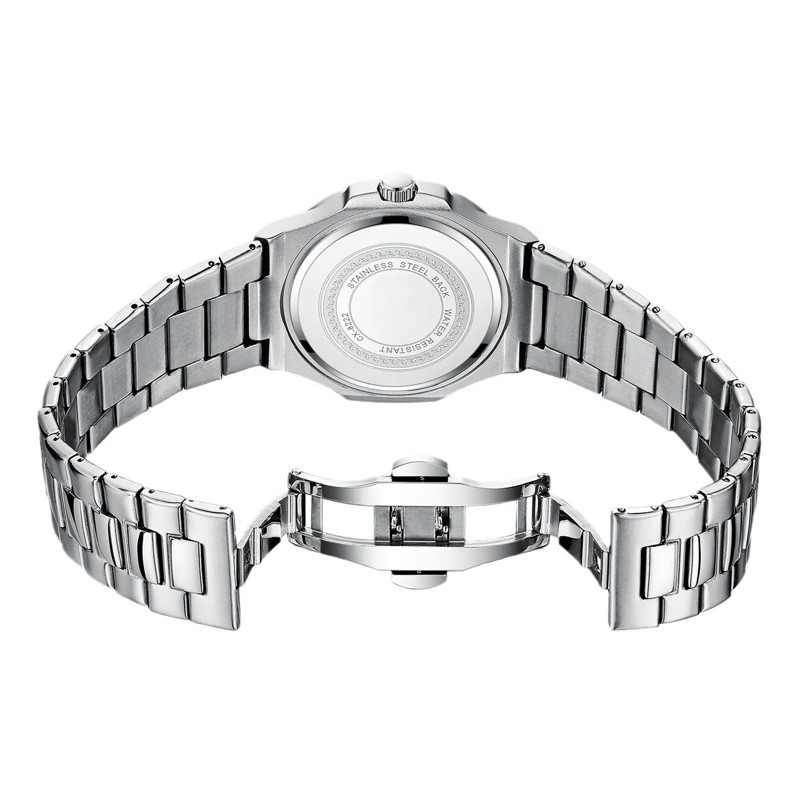 Chenxi Montre Acier Couple Lumineuse Étanche Simple Tendance