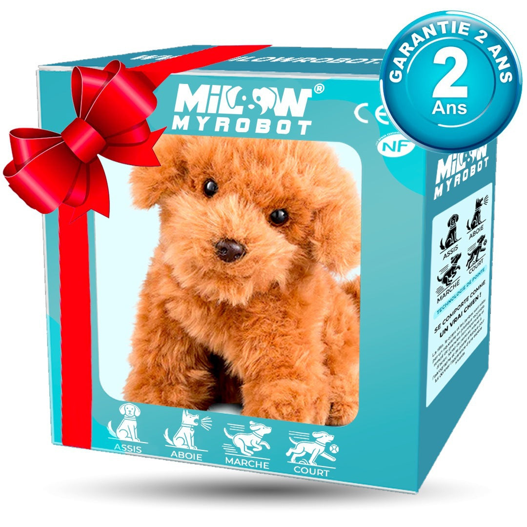 Peluche courte de chiot robot