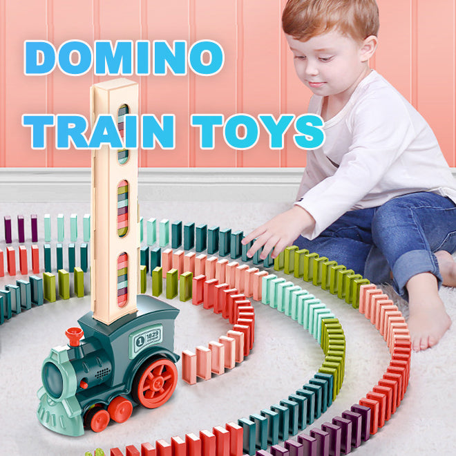 Juguetes de tren de dominó