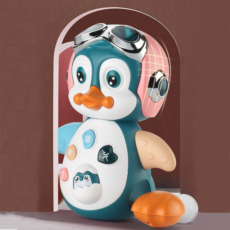 Jouets modèles d'animaux de compagnie ambulants d'éveil à l'éducation précoce Pingouin dansant électrique