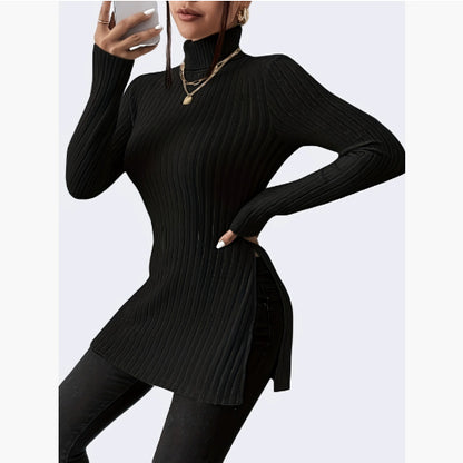 Pull à col roulé pour femme