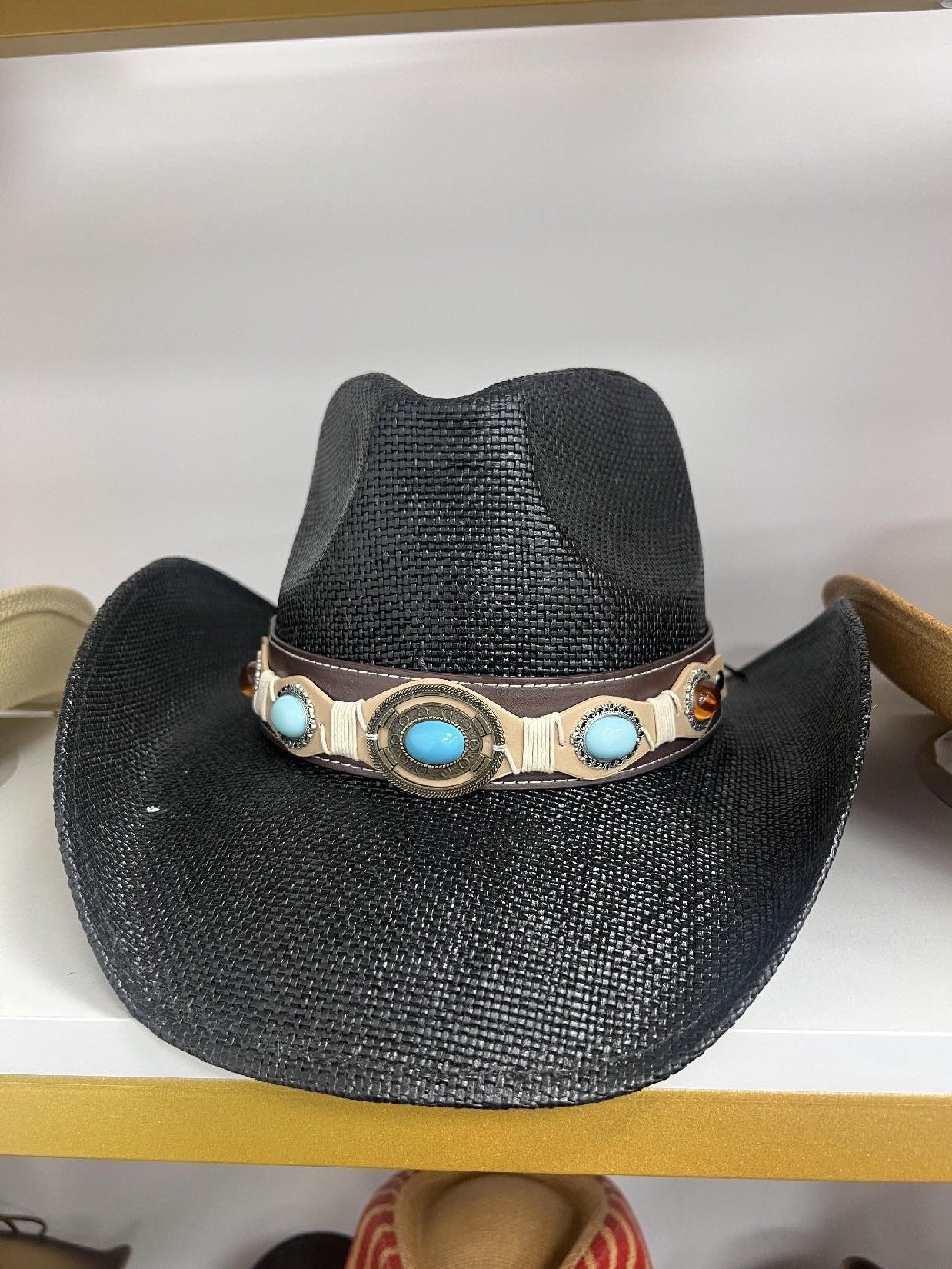 Chapeau Fedora d'été de style ethnique occidental