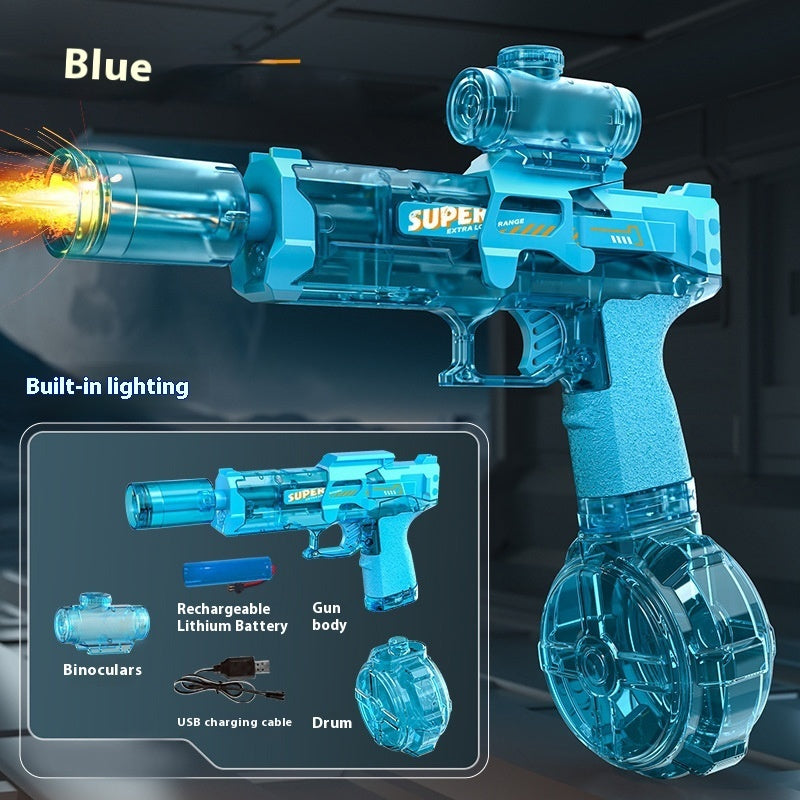 Nouveau pistolet à eau électrique Ice Mouse Ice Explosion, haute vitesse, tir continu, rechargement à liaison, grande capacité pour enfants