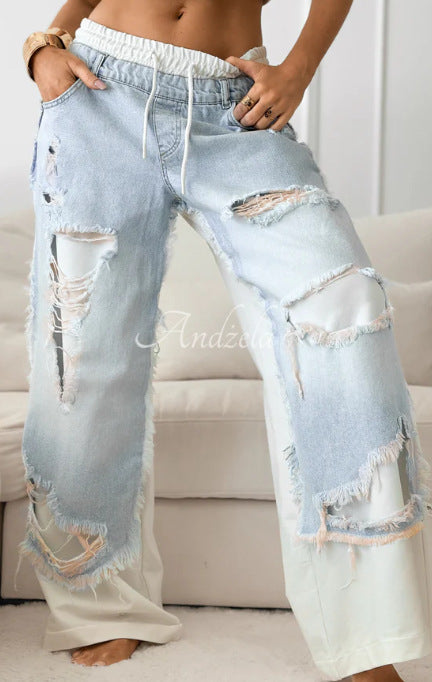 Pantalones de Costura de Moda Urbana Europea y Americana