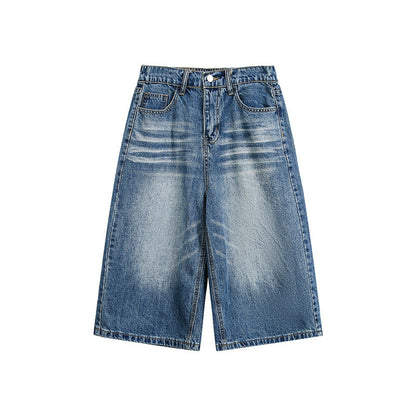 Faire un Pantalon Court en Jean Délavé Style Vintage