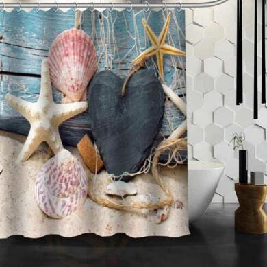 Waterproof Shower Curtain Bathroom Curtain Beach Spa Shower Curtain by eprolo