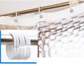 3D Water Cube Shower Curtain, Silk Pattern Waterproof Bathroom Partition Curtain, Cobblestone Curtain by eprolo