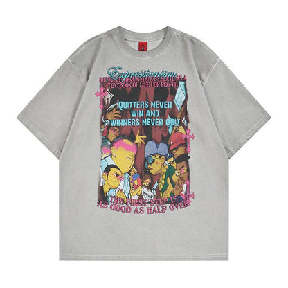 Character short sleeved T-shirt