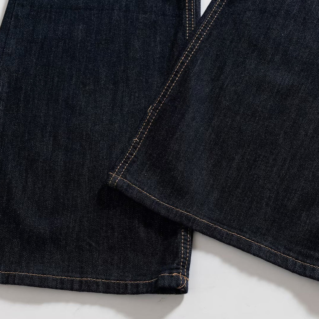 Pantalon évasé en jean classique polyvalent et tendance pour femme