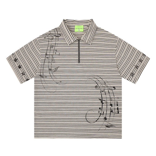 Polo de manga corta a rayas