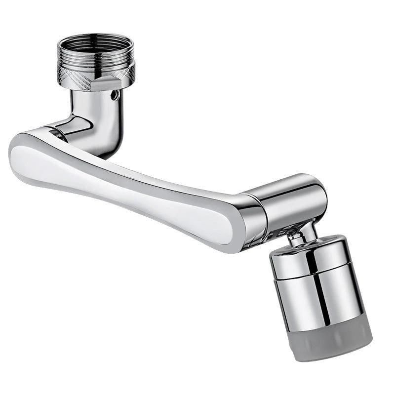 1080 °/1440 ° New Mechanical Arm Double Outlet Bubbler Universal Extension Faucet Splash Proof Washing Faucet Extender by eprolo