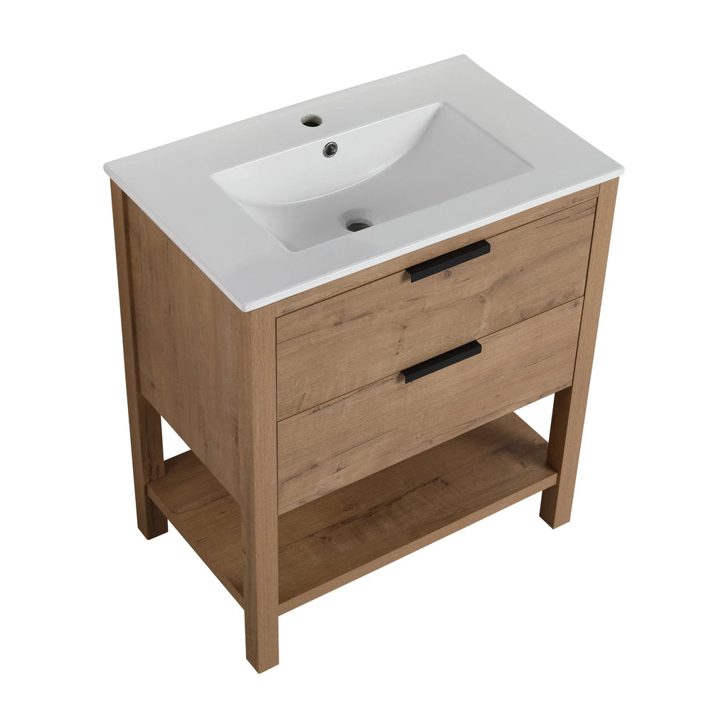 30 Inch Bathroom Vanity Plywood With 2 Drawers by eprolo
