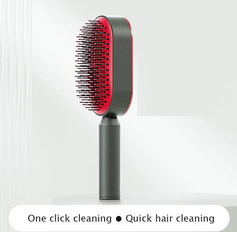Pressing type cleaning design air cushion comb for women's long hair, specialized airbag massage comb, household hair comb by eprolo