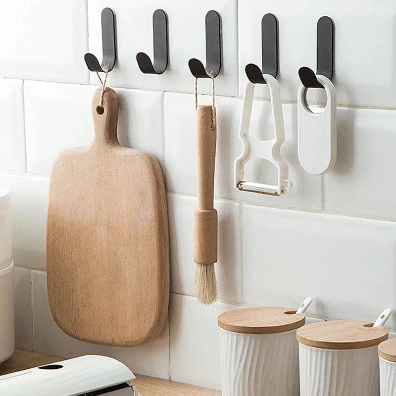 12Pcs Self Adhesive Hooks Heavy Duty Stainless Steel Wall Hooks Waterproof Sticky Hooks Bathroom Hang Towels Keys Coat Bags by eprolo