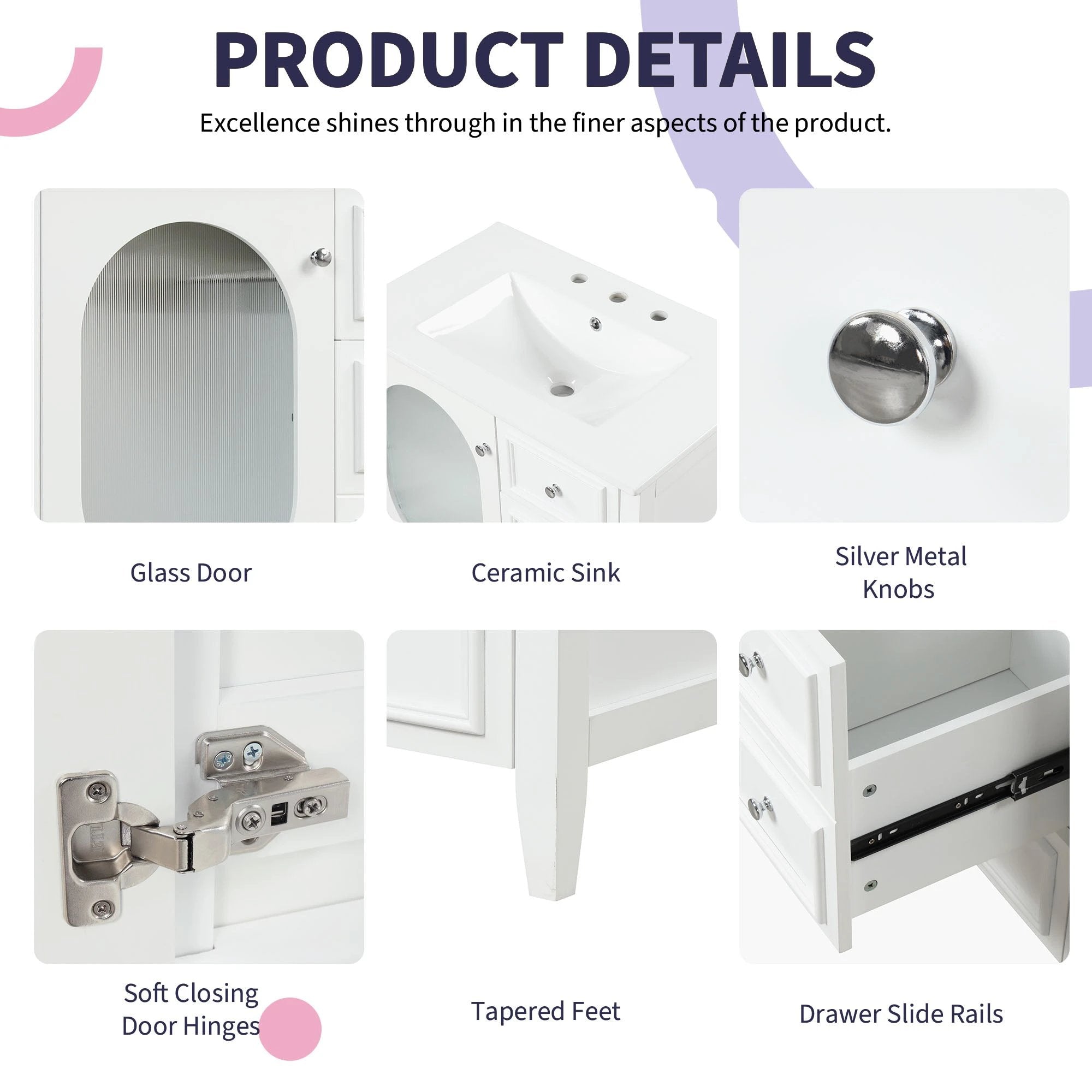 30" Bathroom Vanity with Sink by eprolo