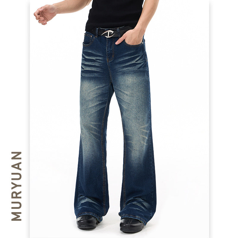 Jean évasé extensible slim style urbain
