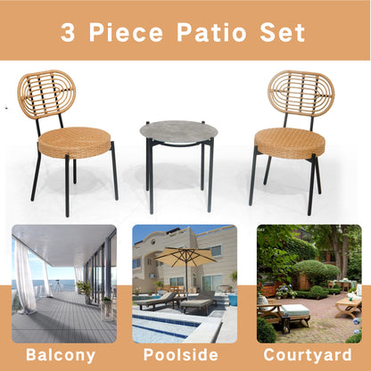 3 Pieces Of Luxury Outdoor Wicker Furniture