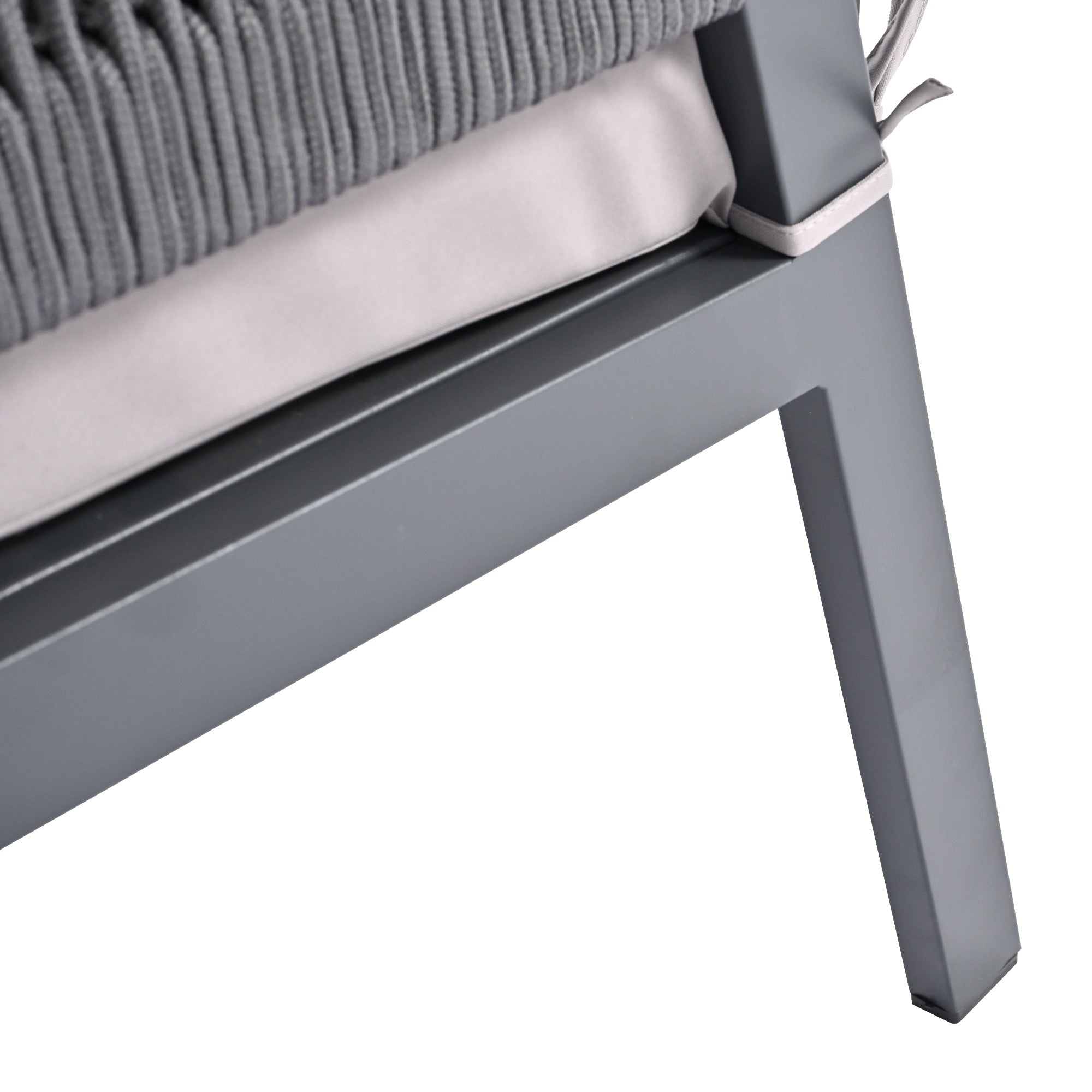 Outdoor Furniture with Tempered Glass Table