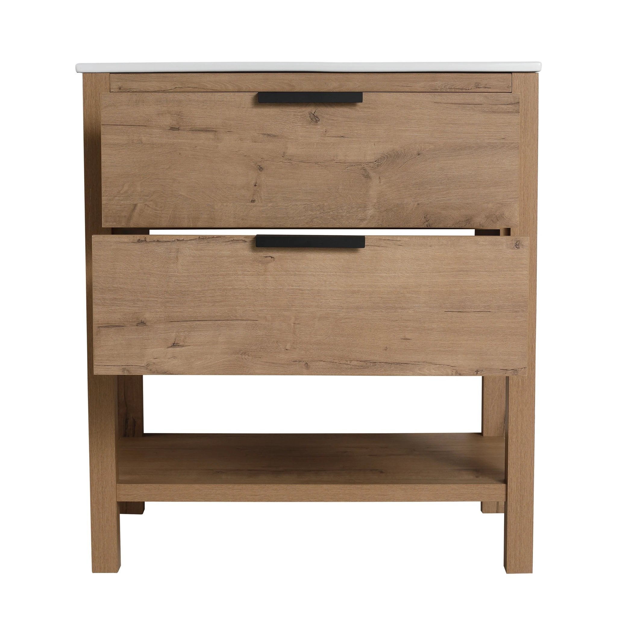 30 Inch Bathroom Vanity Plywood With 2 Drawers-BVB01030IMO-BL9075B by eprolo