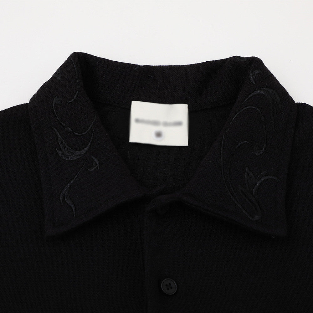 Collar short sleeved T-shirt