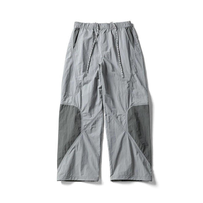 Color Blocking Patchwork Drawstring Ankle Sports Pants by eprolo