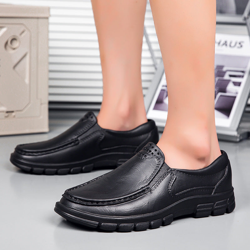 Chaussures en cuir décontractées légères pour hommes
