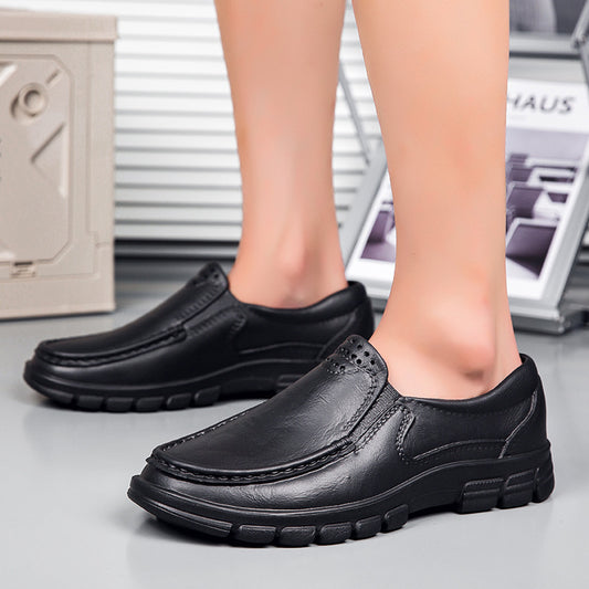 Zapatos ligeros de piel informales para hombre