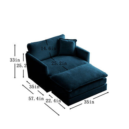 Silla otomana de estilo moderno