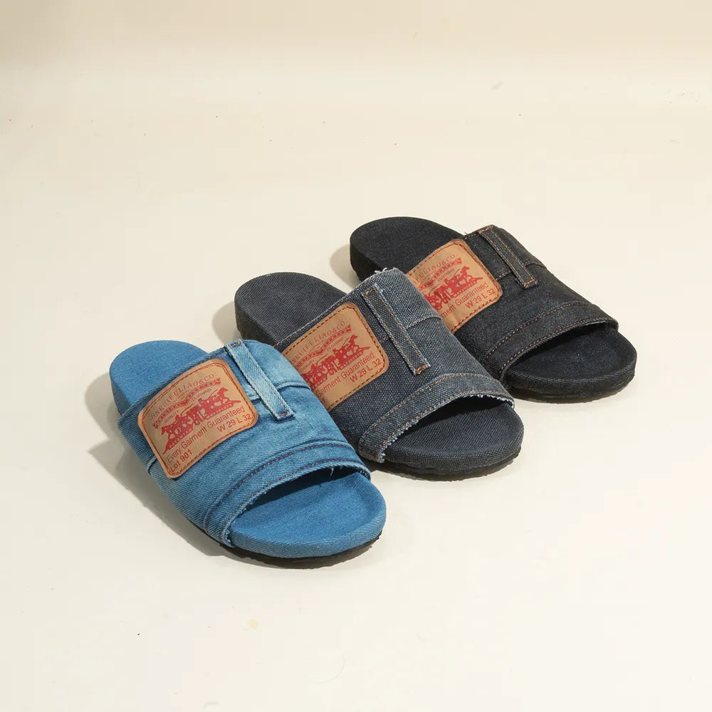 Sandalias vaqueras con punta abierta