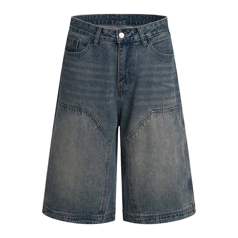 Vintage-inspired cropped denim
