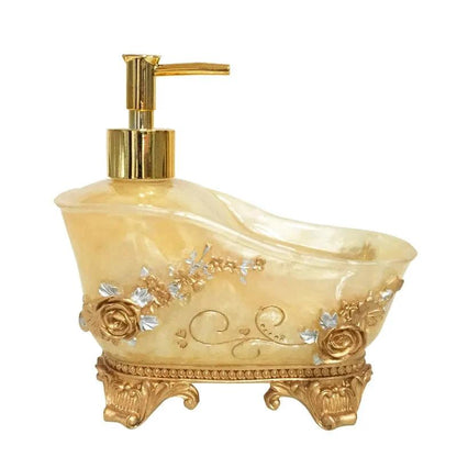 European Liquid Soap Bottle Resin Bathtub Shape Bathroom Sanitizer Bottles Shampoo Shower Gel Wristband Dispenser Accessories by eprolo