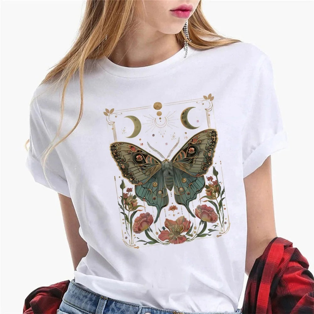 Camisetas de mujer Camisetas de diseño gráfico Camisetas de chica Harajuku Cl