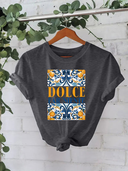 T-shirt DOLCE print