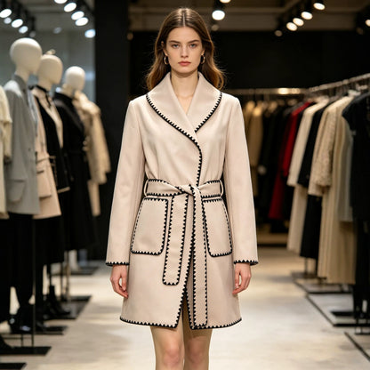 Manteau automne/hiver chic et raffiné à la française