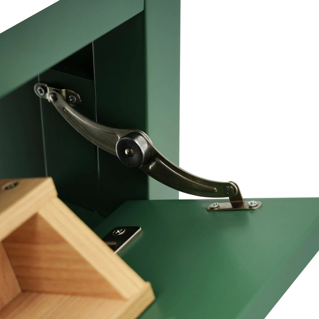 30-Inch Green Bathroom Vanity with Ceramic Sink and Ample Storage - Ideal Choice for Small Bathrooms by eprolo