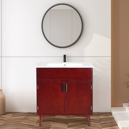 Bathroom vanity Set with Sink, Combo Cabinet, Bathroom Storage Cabinet by eprolo