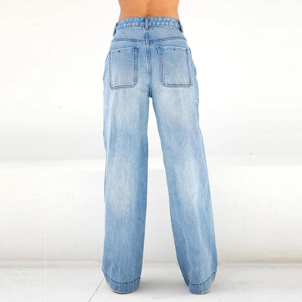 Pantalons en jean amples pour femmes