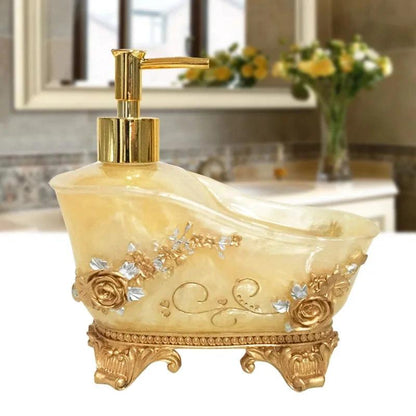 European Liquid Soap Bottle Resin Bathtub Shape Bathroom Sanitizer Bottles Shampoo Shower Gel Wristband Dispenser Accessories by eprolo