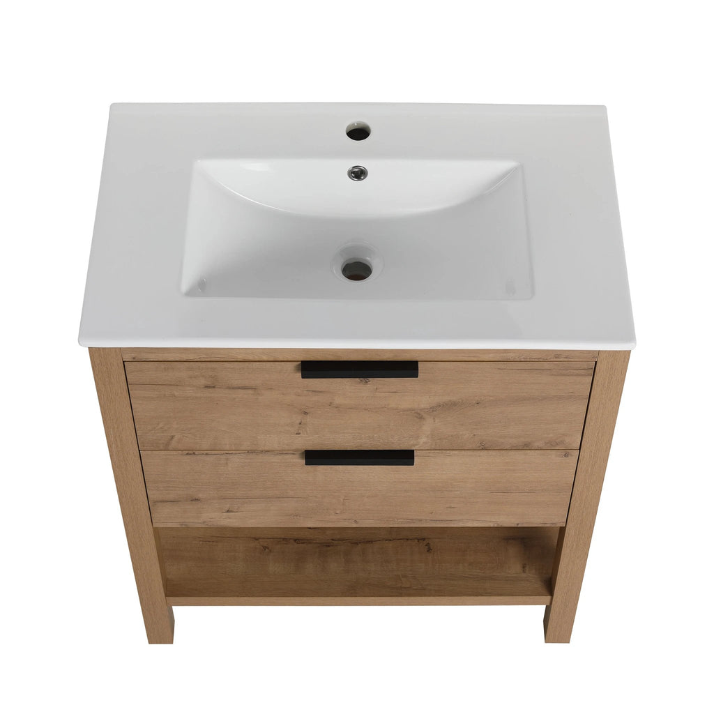30 Inch Bathroom Vanity Plywood With 2 Drawers by eprolo