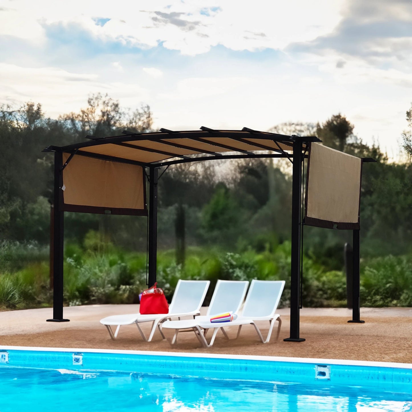 12 x 9 Ft Outdoor Pergola Patio Gazebo by eprolo