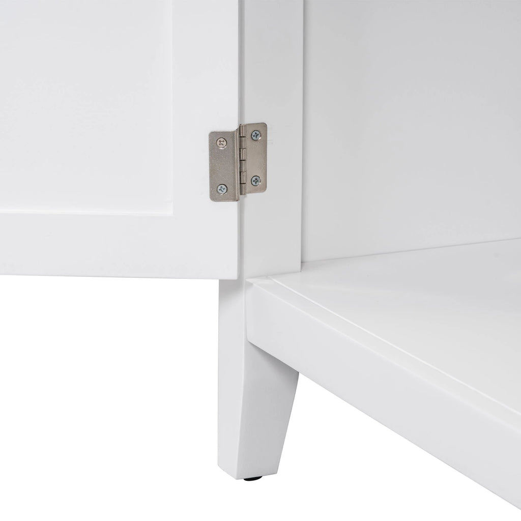 30" Bathroom Vanity with Sink Top, Bathroom Vanity Cabinet with Door and Two Drawers, Solid Wood Frame, One Package, White by eprolo