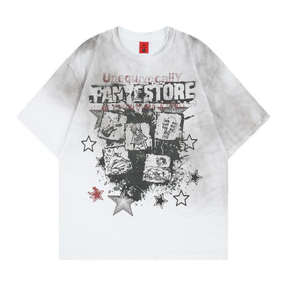 T-shirt court à manches courtes de style hip-hop